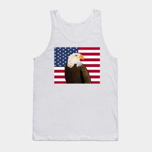 Eagle with American Flag Tank Top